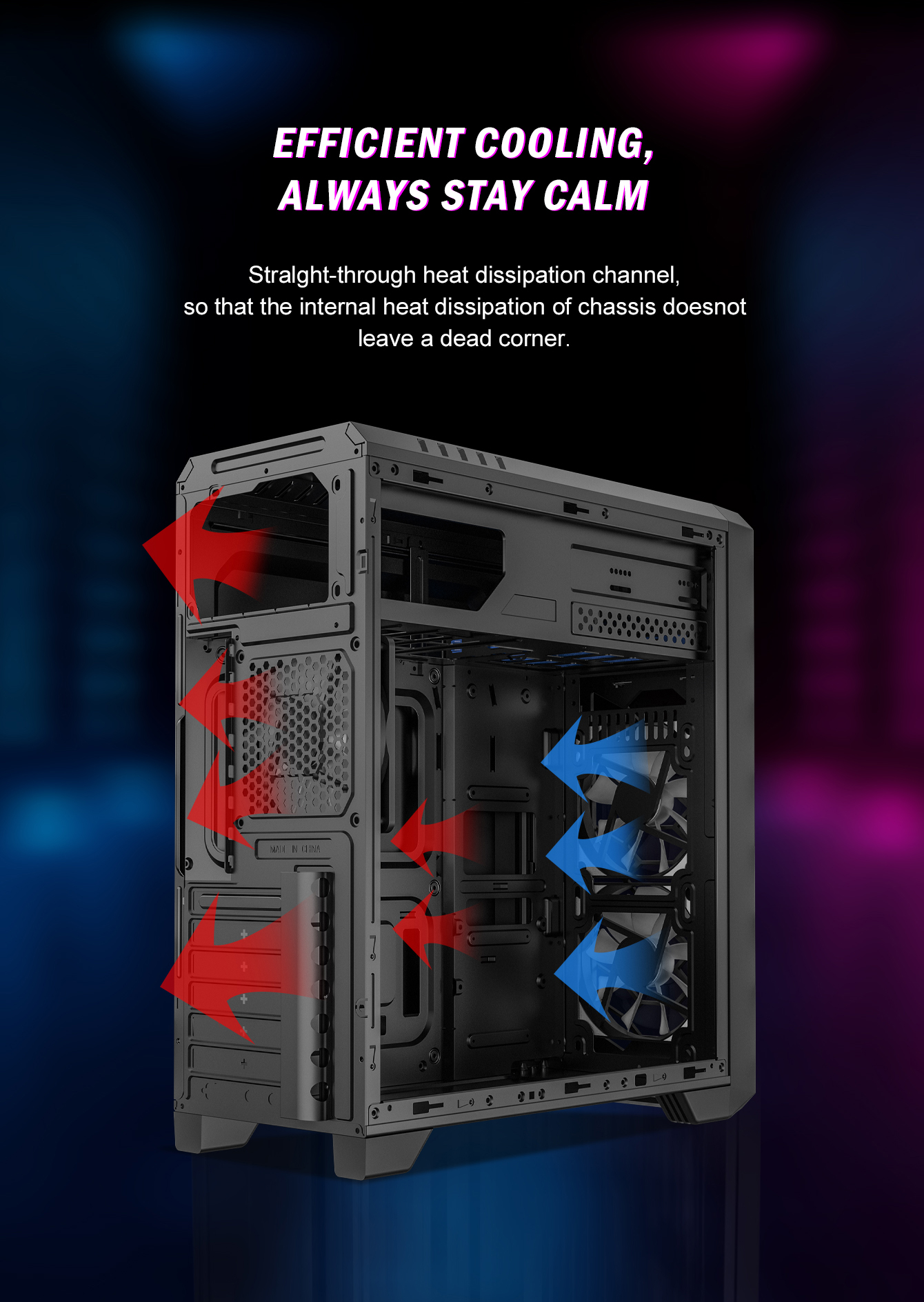 Gamemax G563 Black Steel ATX Tower Computer Case